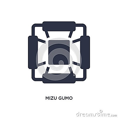 mizu gumo icon on white background. Simple element illustration from asian concept Vector Illustration