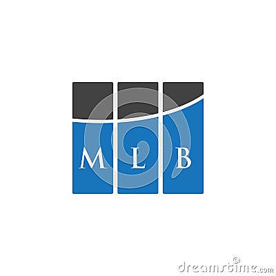 MLB letter logo design on WHITE background. MLB creative initials letter logo concept. MLB letter design.MLB letter logo design on Vector Illustration
