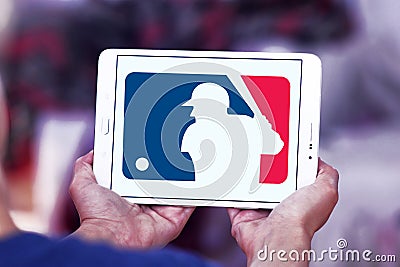 MLB , Major League Baseball logo Editorial Stock Photo