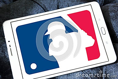 MLB , Major League Baseball logo Editorial Stock Photo