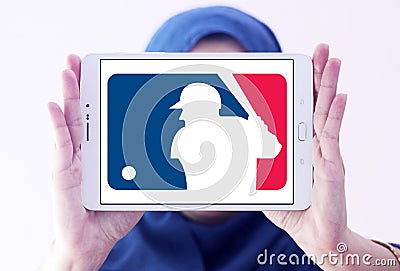 MLB , Major League Baseball logo Editorial Stock Photo