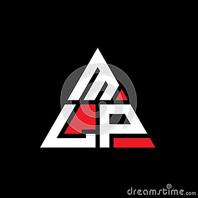 MLP triangle letter logo design with triangle shape. MLP triangle logo design monogram. MLP triangle vector logo template with red Vector Illustration