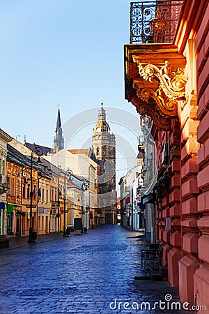 Mlynska street, Kosice, Slovakia Stock Photo