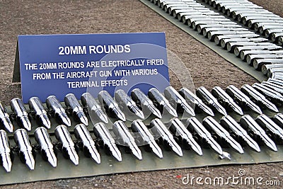 20mm rounds Stock Photo