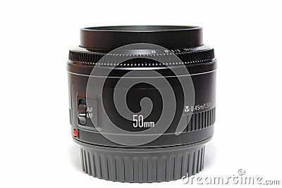 A 50mm camera lens Stock Photo