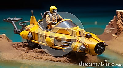 1:28mm Heroic Scale Submarine Miniature Inspired By Johnny Quest Stock Photo