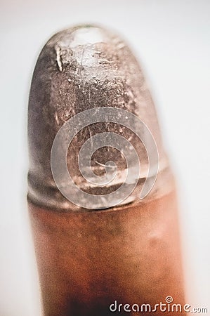 9mm pistol bullet Stock Photo