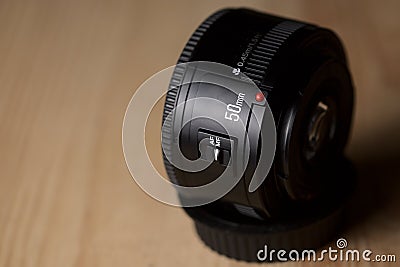 50mm prime lens Stock Photo