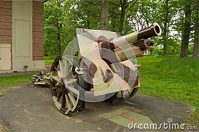 155mm Schneider Howitzer Stock Photo