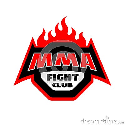 MMA fight club, logo. Vector Illustration