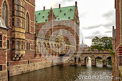 Moat of Rosenberg Castle Stock Photo