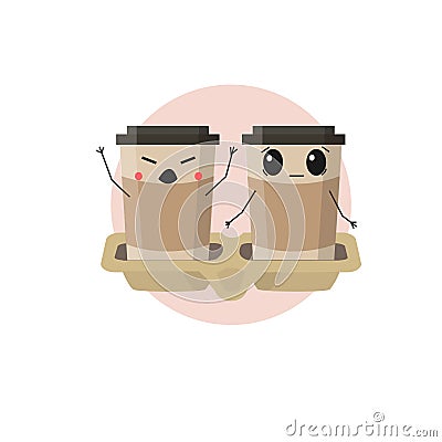 Emoji coffee Vector Illustration