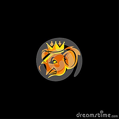 King koala vector logo Vector Illustration