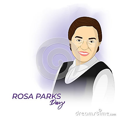 Vector illustration of Rosa Parks day. Vector Illustration