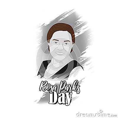 Vector illustration of Rosa Parks day. Vector Illustration