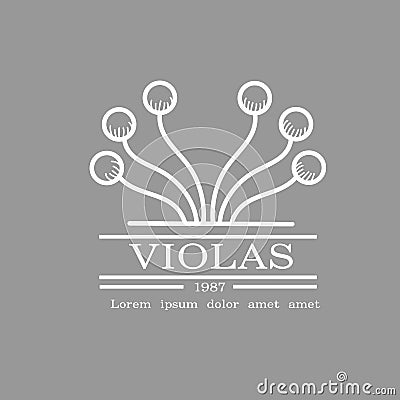 logo nature organic brand design vector Vector Illustration