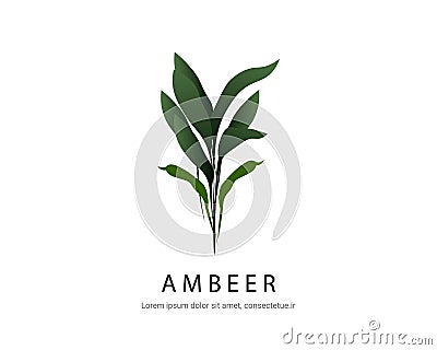 logo nature organic brand design vector Vector Illustration