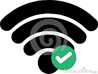 Wi-Fi up, paint writing can be used. Stock Photo