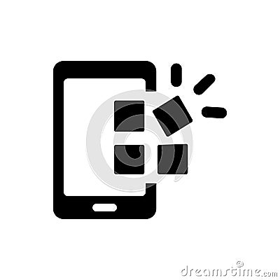Mobile app icon Vector Illustration