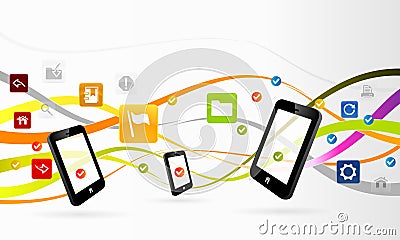 Mobile applications Vector Illustration