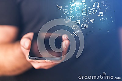 Mobile apps Stock Photo