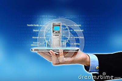 Mobile Banking Concept Stock Photo