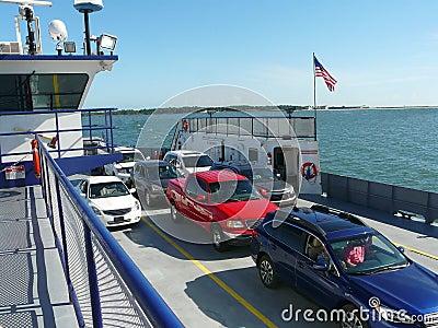 Mobile Bay Ferry to Dauphin Island Editorial Stock Photo
