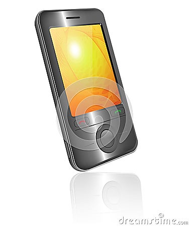 Mobile cell phone. Vector Illustration