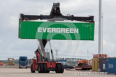Mobile container handler shipping Editorial Stock Photo