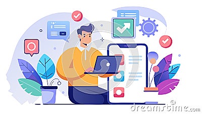 Mobile Developer: Translates designs and user stories into functional mobile apps, ensuring seamless user experiences Stock Photo
