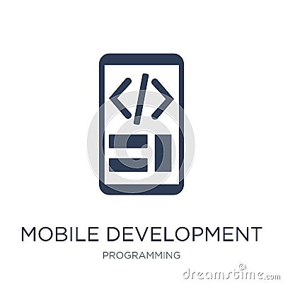 Mobile development icon. Trendy flat vector Mobile development i Vector Illustration