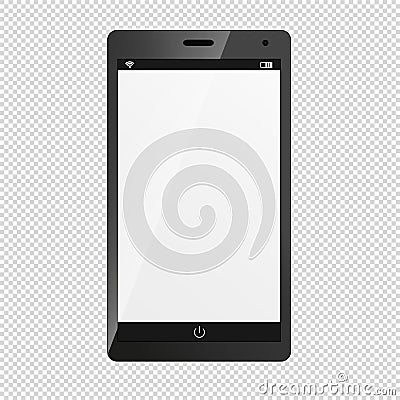 Mobile Device Smartphone - Isolated On Transparent Background Stock Photo