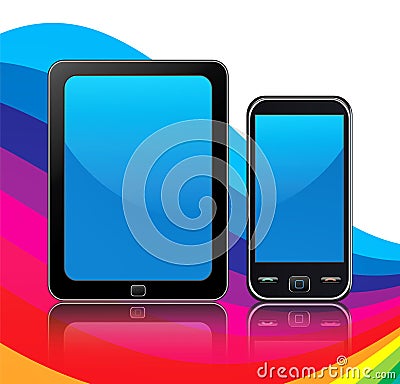 Mobile devices Vector Illustration