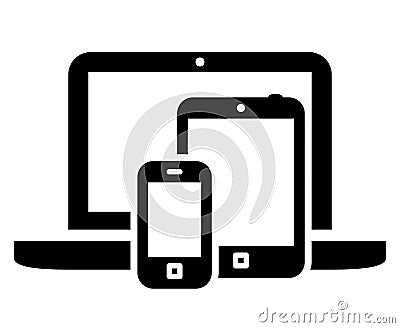 Mobile devices symbol Vector Illustration