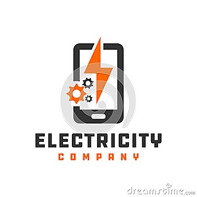 Mobile electronic repair logo Vector Illustration