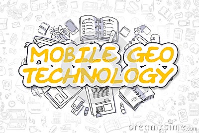 Mobile Geo Technology - Business Concept. Stock Photo