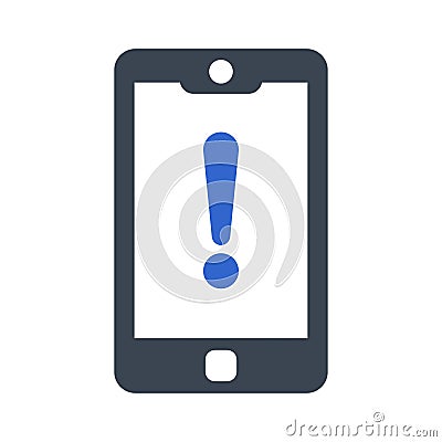 Mobile help icon Vector Illustration