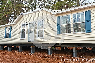 Mobile Home Stock Photo