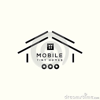 Mobile homes vector logo Vector Illustration