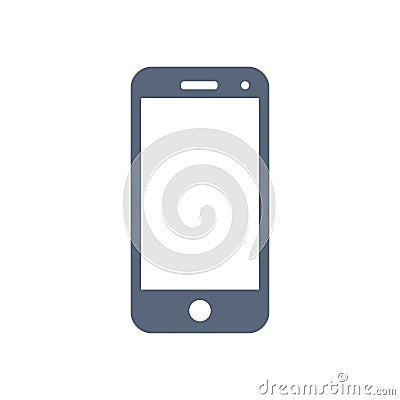 Mobile icon isolated on white background. Vector Vector Illustration