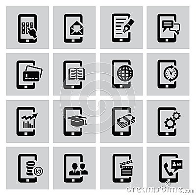 Mobile icons Vector Illustration