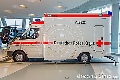 Mobile intensive care unit Mercedes-Benz Sprinter 313 CDI, 2001 Editorial Stock Photo