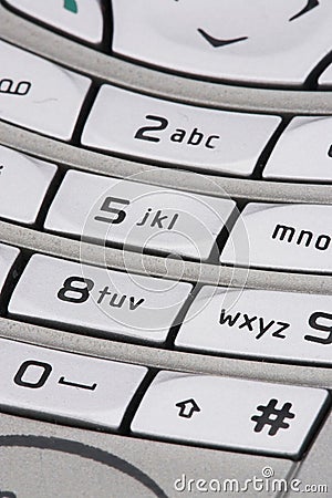 Mobile Keyboard - Handy Tastatur Stock Photo