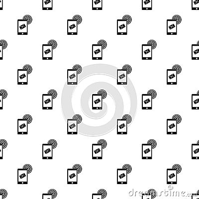 Mobile mail sign pattern vector Vector Illustration