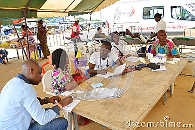 MOBILE MEDICAL CARAVAN Editorial Stock Photo