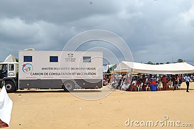 MOBILE MEDICAL CARAVAN Editorial Stock Photo