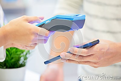 Mobile payment concept Stock Photo