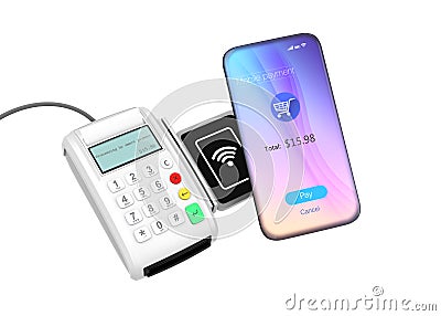 Mobile payment concept Stock Photo