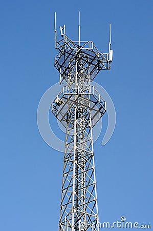 Mobile phone base station Stock Photo