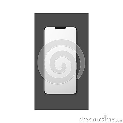 Mobile phone blank mockup Vector Illustration